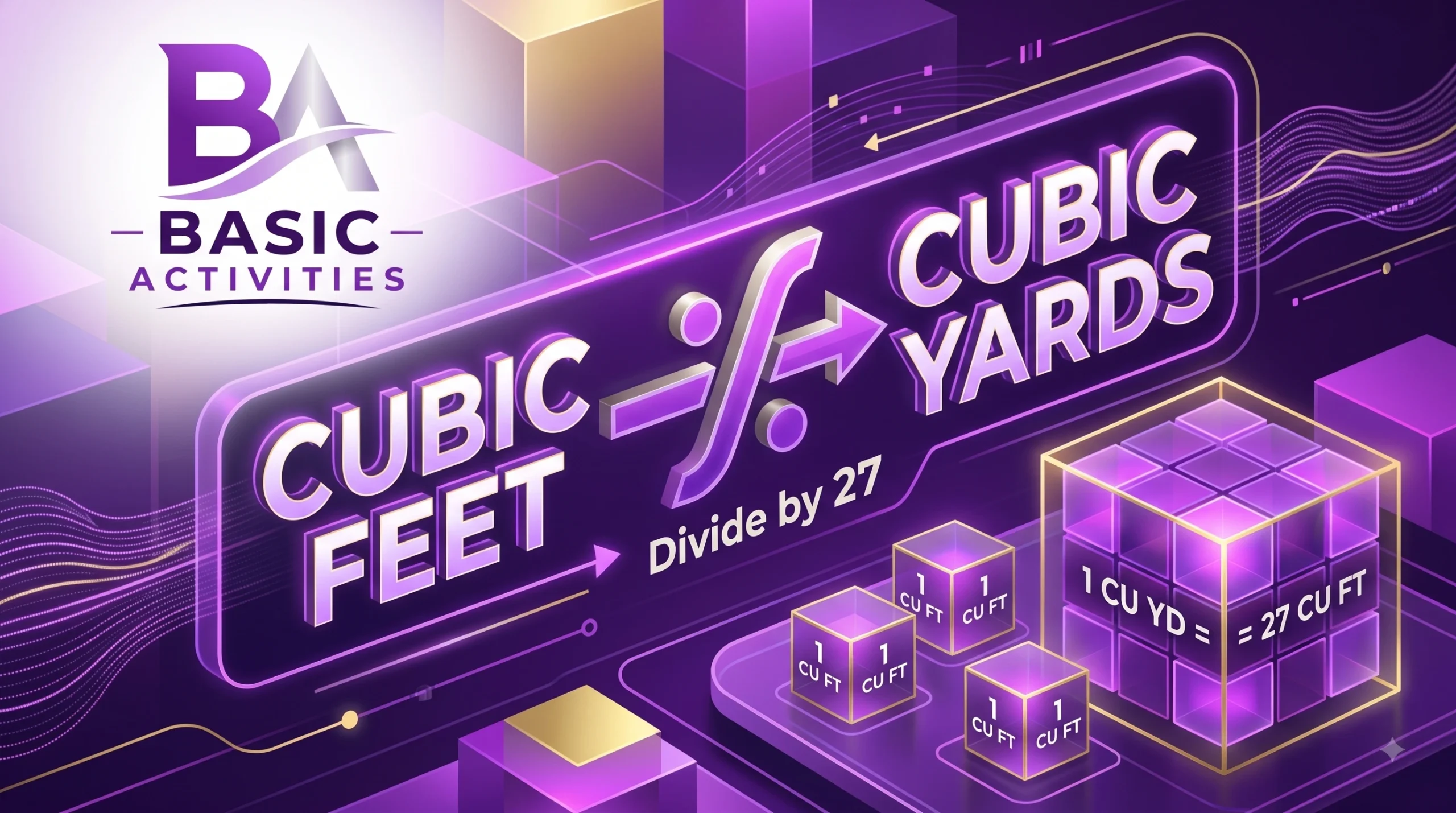 cubic feet to cubic yards