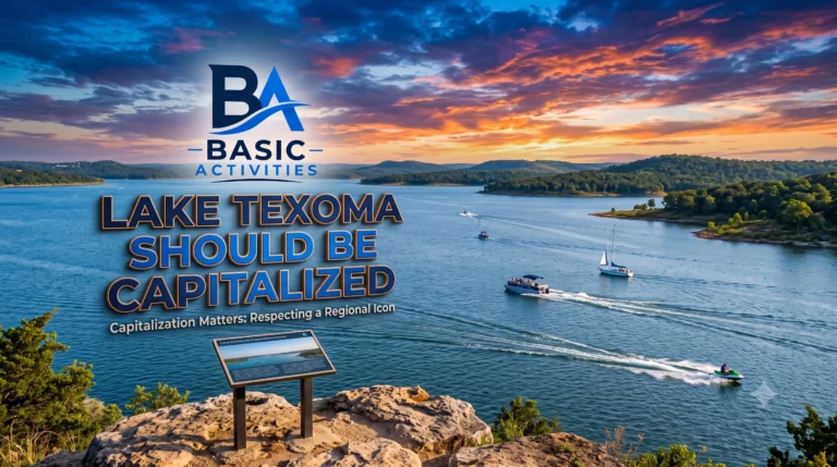 Lake Texoma should be capitalized