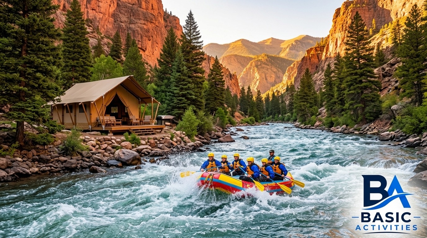 glamping and rafting combo packages in the arkansas river area